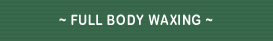 ~ FULL BODY WAXING ~